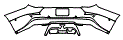 Rear Bumper Kit pattern for the 2027 Land Rover Range Rover Sport