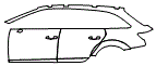 Door and Rear Fender Kit pattern for the 2025 Audi A4 allroad