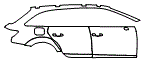Door and Rear Fender Kit pattern for the 2025 Audi A4 allroad
