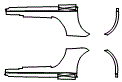 Rocker Panel Kit pattern for the 2023 Porsche 911 (992.1)