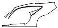 Rear Fender Kit pattern for the 2023 Porsche 911 (992.1)