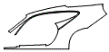 Rear Fender Kit pattern for the 2023 Porsche 911 (992.1)