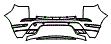 Rear Bumper Kit pattern for the 2027 Land Rover Range Rover Evoque