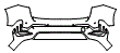 Rear Bumper Kit pattern for the 2027 BMW X1