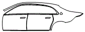 Door and Rear Fender Kit pattern for the 2022 Mercedes Benz Maybach S 580 4MATIC