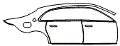 Door and Rear Fender Kit pattern for the 2022 Mercedes Benz Maybach S 580 4MATIC
