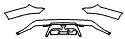 Rear Bumper Kit pattern for the 2027 Land Rover Range Rover Sport