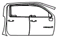 Door and A-Pillar Kit pattern for the 2026 Chevrolet Silverado HD