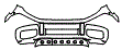 Bumper Kit pattern for the 2024 Mercedes Benz G-Class SUV