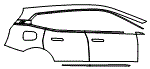 Door and Rear Fender Kit pattern for the 2022 BMW iX
