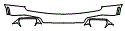 Rear Bumper Kit pattern for the 2022 BMW iX