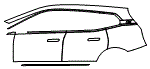 Door and Rear Fender Kit pattern for the 2022 BMW iX