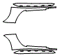 Rocker Panel Kit pattern for the 2023 Porsche 911 (992.1)