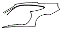 Rear Fender Kit pattern for the 2023 Porsche 911 (992.1)