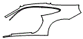 Rear Fender Kit pattern for the 2023 Porsche 911 (992.1)