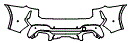 Rear Bumper Kit pattern for the 2024 BMW X3