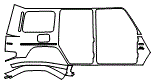 Rear Fender Kit pattern for the 2024 Mercedes Benz G-Class SUV