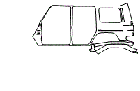 Rear Fender Kit pattern for the 2024 Mercedes Benz G-Class SUV