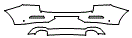 Rear Bumper Kit pattern for the 2025 BMW X4