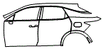 Door and Rear Fender Kit pattern for the 2026 Lexus RX