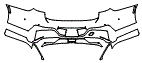 Rear Bumper Kit pattern for the 2026 BMW 7 Series