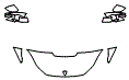 Hood, Fender and Mirror Kit pattern for the 2026 Rimac Nevera