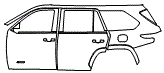 Door and Rear Fender Kit pattern for the 2026 Toyota Sequoia