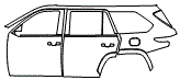 Door and Rear Fender Kit pattern for the 2026 Toyota Sequoia