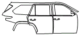 Door and Rear Fender Kit pattern for the 2026 Toyota Sequoia