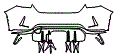 Rear Bumper Kit pattern for the 2026 Honda Civic