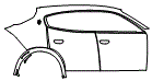 Door and Rear Fender Kit pattern for the 2027 Maserati Grecale