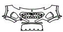 Bumper Kit pattern for the 2023 Maserati Grecale