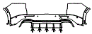 Rear Bumper Kit pattern for the 2027 Maserati Grecale