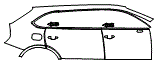 Door and Rear Fender Kit pattern for the 2023 Bentley Bentayga EWB
