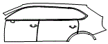 Door and Rear Fender Kit pattern for the 2024 Bentley Bentayga EWB