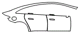 Door and Rear Fender Kit pattern for the 2026 Mercedes Benz EQE Sedan