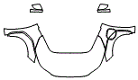 Full Hood, Fender and Mirror Kit pattern for the 2025 Toyota bZ4X