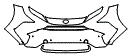 Bumper Kit pattern for the 2025 Toyota bZ4X
