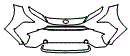 Bumper Kit pattern for the 2025 Toyota bZ4X