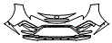 Bumper Kit pattern for the 2023 Toyota Corolla