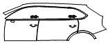 Door and Rear Fender Kit pattern for the 2023 Bentley Bentayga EWB