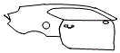 Door and Rear Fender Kit pattern for the 2024 Chevrolet Camaro