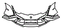 Bumper Kit pattern for the 2024 Lamborghini Huracan
