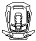Spoiler and Engine Cover Kit pattern for the 2024 Lamborghini Huracan
