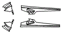 Rocker Panel Kit pattern for the 2024 Lamborghini Huracan