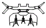 Lower Rear Bumper Kit pattern for the 2024 Lamborghini Huracan