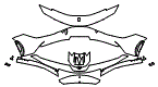 Bumper Kit pattern for the 2025 Ferrari SF90 Stradale