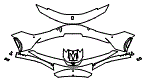 Bumper Kit pattern for the 2025 Ferrari SF90 Stradale