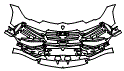 Bumper Kit pattern for the 2023 Lamborghini Urus
