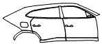Door and Rear Fender Kit pattern for the 2023 Lamborghini Urus